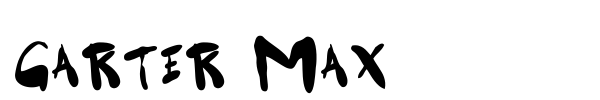 Garter Max font