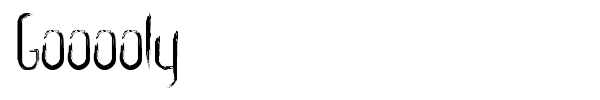 Gooooly font