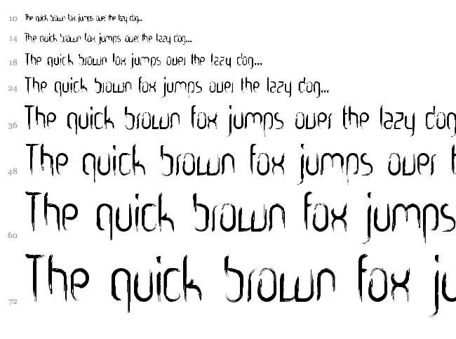 Gooooly font waterfall