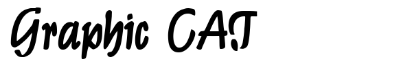Graphic CAT font preview