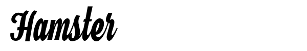 Hamster font