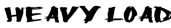Heavy Load font