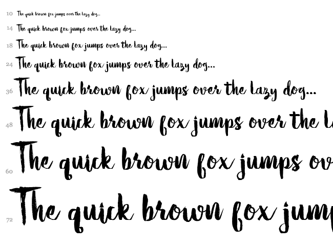 Hello Tropical font waterfall