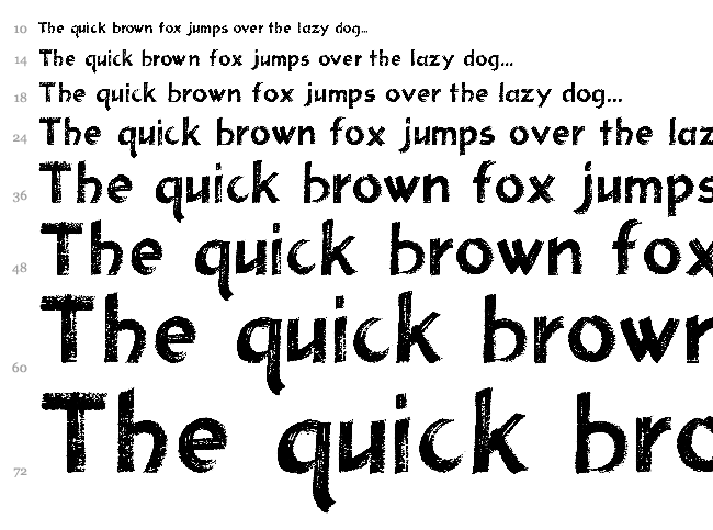Holmes 207 font waterfall