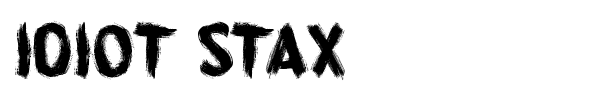 Idiot Stax font
