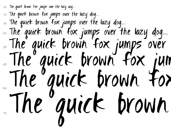 Ignite the Light font waterfall