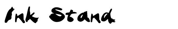 Ink Stand font