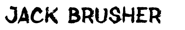 Jack Brusher font