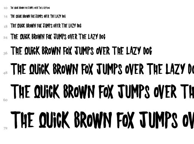 Jackyshow font waterfall