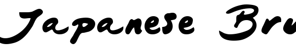 Japanese Brush font