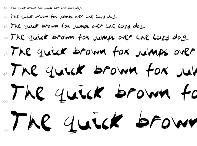 Job Boof Kwast font waterfall