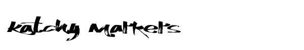 Katchy Markers font