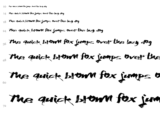 Katchy Markers font waterfall