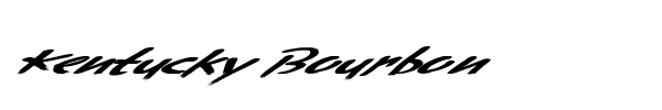 Kentucky Bourbon font