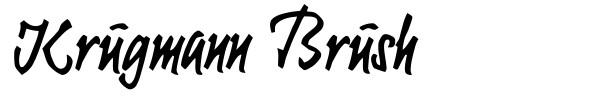 Krugmann Brush font