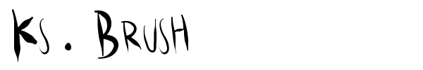 Ks.Brush font