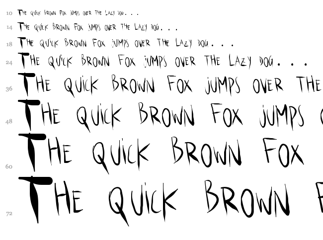 Ks.Brush font waterfall