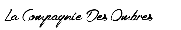 La Compagnie Des Ombres font