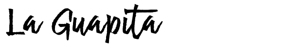 La Guapita font preview