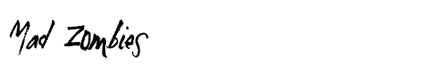 Mad Zombies font