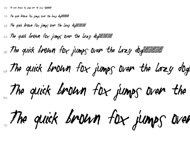 Mad Zombies font waterfall