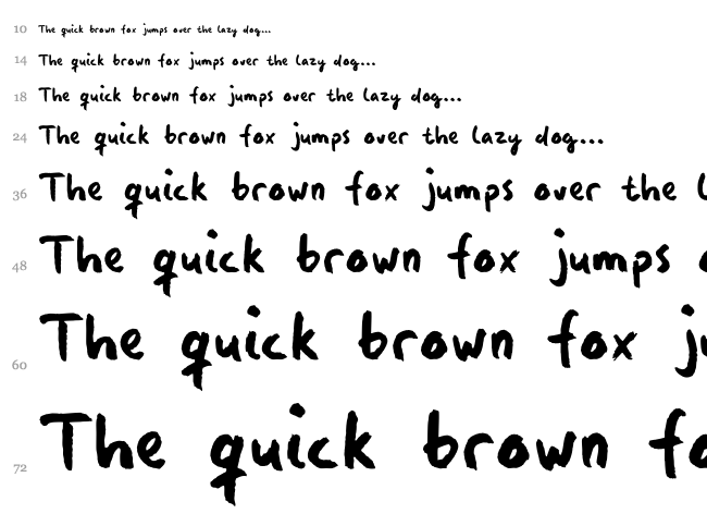 Manos font waterfall