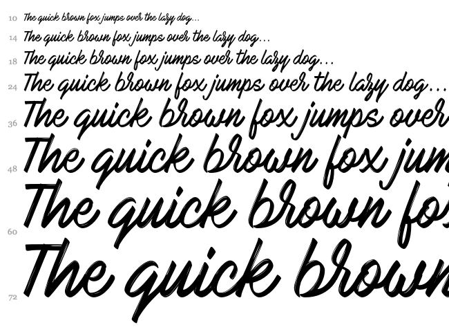 Mark My Words font waterfall