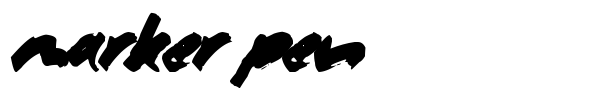 Marker Pen font