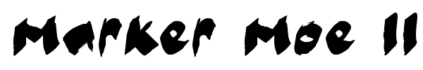Marker Moe II font