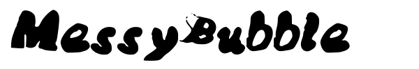 MessyBubble font preview