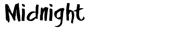 Midnight font preview