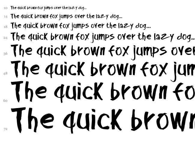 Midnight font waterfall