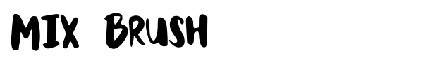 Mix Brush font