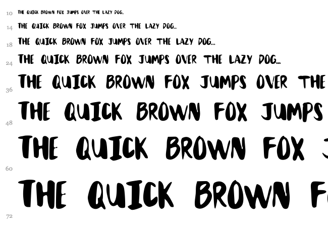 Mix Brush font waterfall