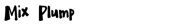 Mix Plump font