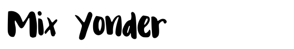 Mix Yonder font