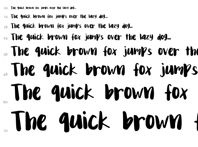 Mix Yonder font waterfall
