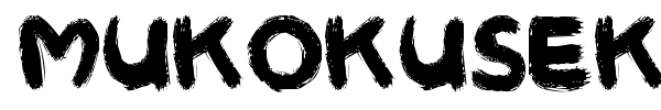 Mukokuseki Kitchen font