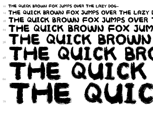 Mukokuseki Kitchen font waterfall