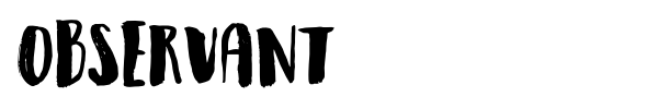 Observant font