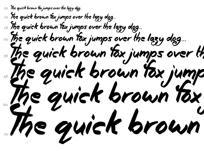 Oily font waterfall