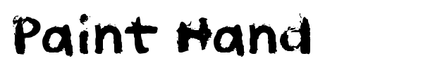 Paint Hand font
