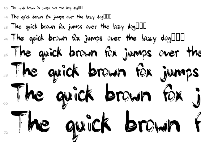 Painty Paint font waterfall