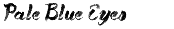 Pale Blue Eyes font