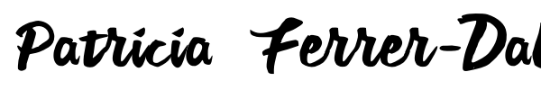 Patricia Ferrer-Dalmau font