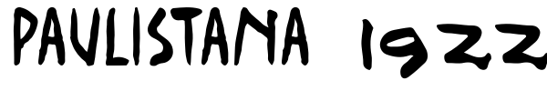 Paulistana 1922 font preview
