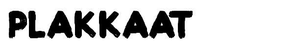 Plakkaat font