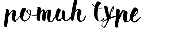 Pomah Type font
