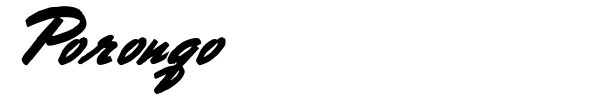 Porongo font