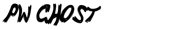 PW Ghost font